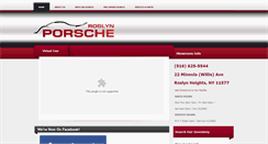 Desktop Screenshot of porscheroslyn.com